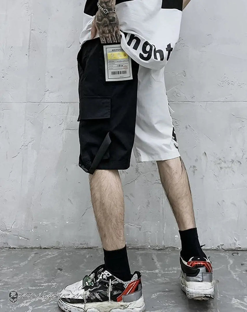 Men’s Oversized Techwear Streetwear Shorts - Clothing Men