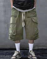 Load image into Gallery viewer, Techwear Streetwear Multi - pocket Cargo Shorts - Clothing
