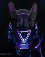 Load image into Gallery viewer, Cyberpunk Led Techwear Helmet With Goggles - Helmets
