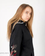 Load image into Gallery viewer, Embroidered Dragon Techwear Streetwear Hoodie - Hoodies
