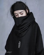 Load image into Gallery viewer, Women’s High Collar Techwear Hoodie Charcoal - Hoodies
