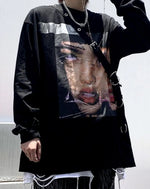 Load image into Gallery viewer, Harajuku Graphic Oversized Streetwear Shirt - BLACK / M Men

