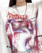 Load image into Gallery viewer, Harajuku Graphic Oversized Streetwear T - shirt - Men Shirt
