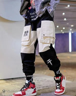 Load image into Gallery viewer, Techwear Streetwear Contrast Cargo Pants - Denim Harajuku
