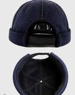 Load image into Gallery viewer, Techwear Knit Beanie Hat Unisex Navy Blue - Hoodie Men Women
