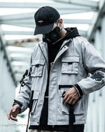 Load image into Gallery viewer, Military Jacket With Hood - Clothing - Men - Techwear -