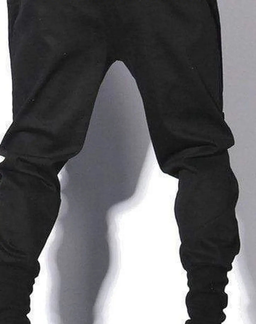 Men’s Black Techwear Cargo Pants Tapered Fit - Clothing Men