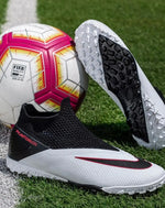 Load image into Gallery viewer, High - top Red Black Soccer Cleats - Cyberpunk Ninja
