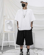 Load image into Gallery viewer, Techwear Streetwear Ninja Black Shorts - Harajuku Short
