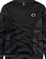 Load image into Gallery viewer, Men’s Black Techwear Streetwear Sweatshirt - Clothing Men
