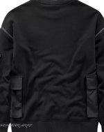 Load image into Gallery viewer, Men’s Black Techwear Streetwear Sweatshirt - Clothing Men
