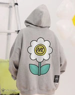 Load image into Gallery viewer, Men’s Oversized Black Hoodie With Flower Graphic

