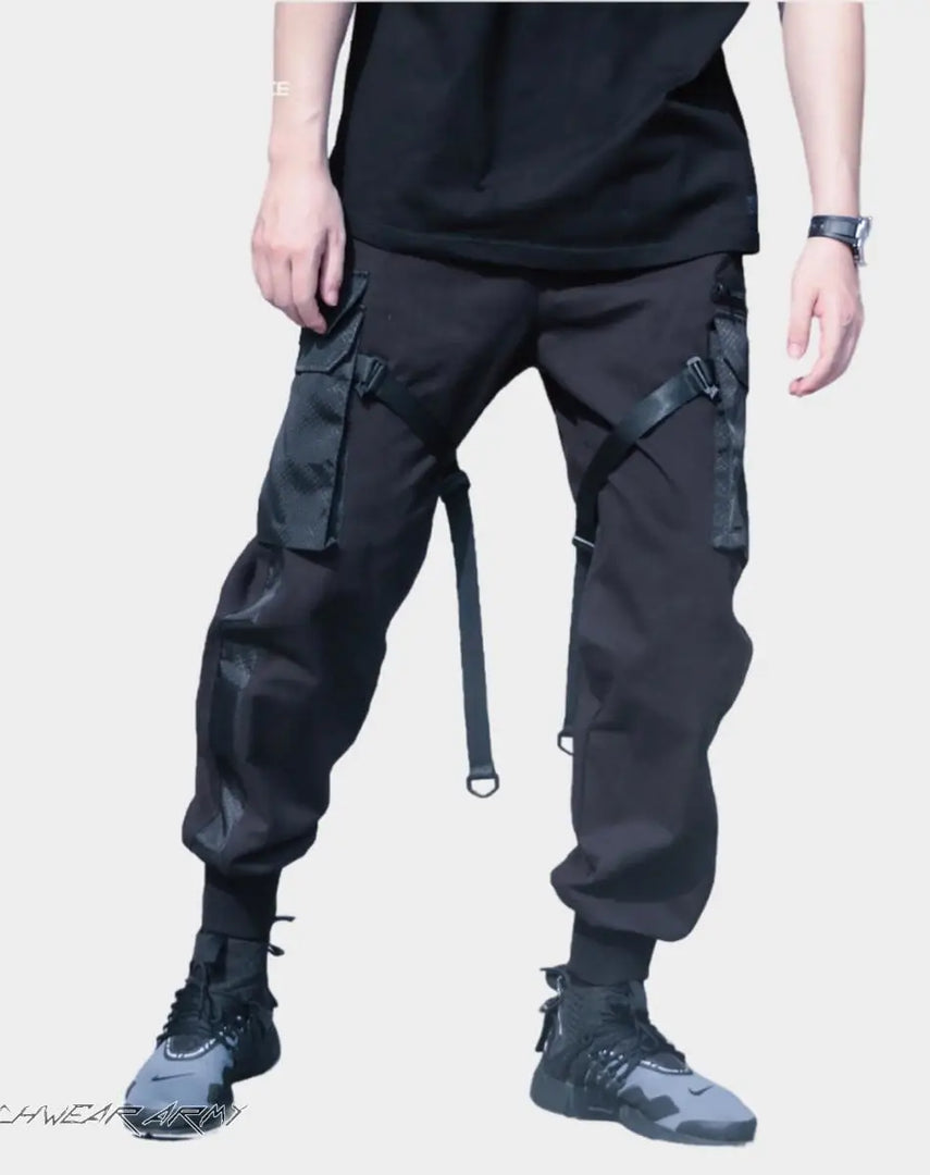 Men’s Techwear Streetwear Tactical Cargo Pants - Men