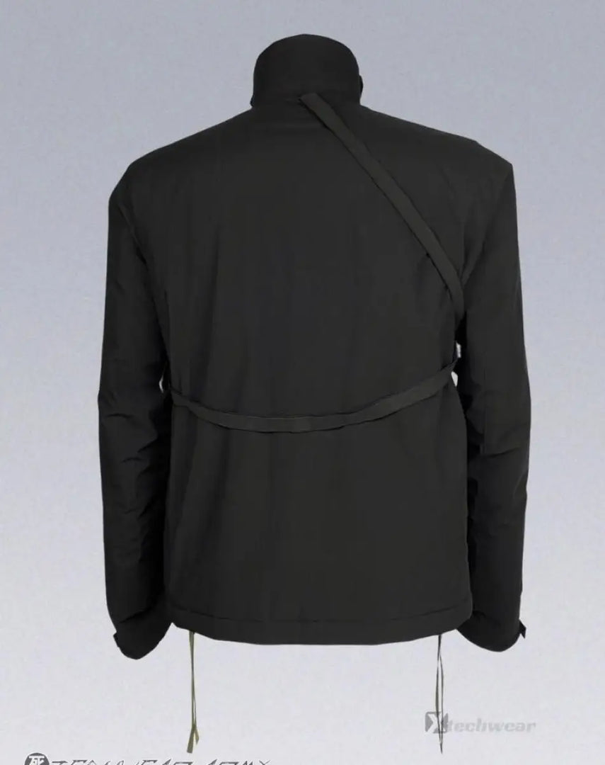 Men’s Black Techwear Streetwear Windbreaker Jacket - Men