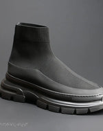 Load image into Gallery viewer, Techwear Streetwear Knitted Ankle Boots - Ninja Shoes
