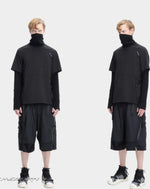 Load image into Gallery viewer, Men’s High Neck Techwear Streetwear Hoodie - Men Shirt
