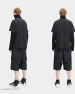 Load image into Gallery viewer, Men’s High Neck Techwear Streetwear Hoodie - Men Shirt
