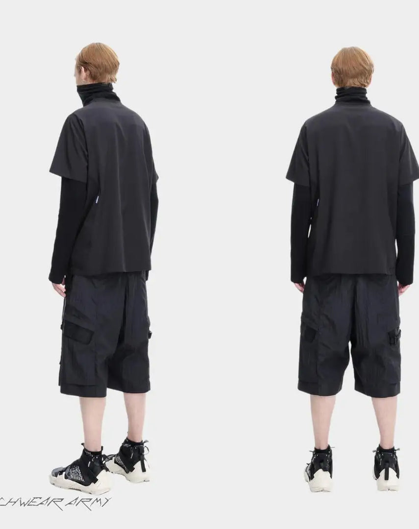 Side Pockets Hoodie Techwear - Men - Shirt - Streetwear