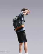 Load image into Gallery viewer, Techwear Streetwear Two - tone Backpack - BLACK Backpacks
