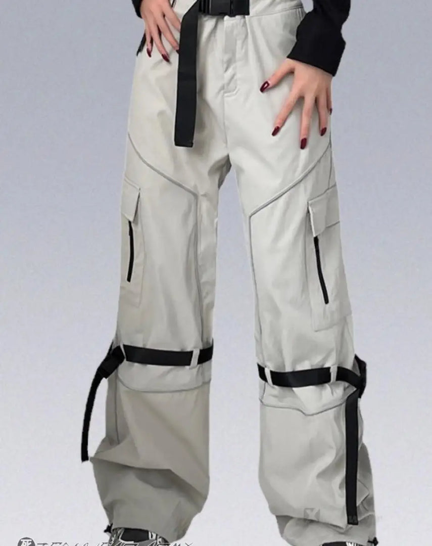 Streetwear Gray Cargo Pants - Sweatpants - Techwear