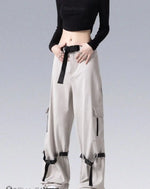Load image into Gallery viewer, Streetwear Gray Cargo Pants - Sweatpants - Techwear