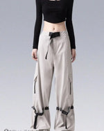 Load image into Gallery viewer, Streetwear Gray Cargo Pants - Sweatpants - Techwear