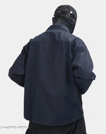 Load image into Gallery viewer, Techwear Streetwear Tactical Black Shirt - Trench Coat
