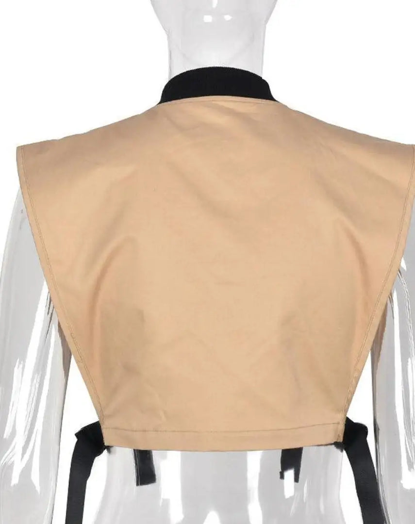 Women’s Beige Techwear Utility Vest - Clothing Women
