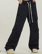 Load image into Gallery viewer, Techwear Cargo Sweatpants - Denim - Jumpsuit - Pants - Women