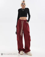 Load image into Gallery viewer, Techwear Cargo Sweatpants - Denim - Jumpsuit - Pants - Women
