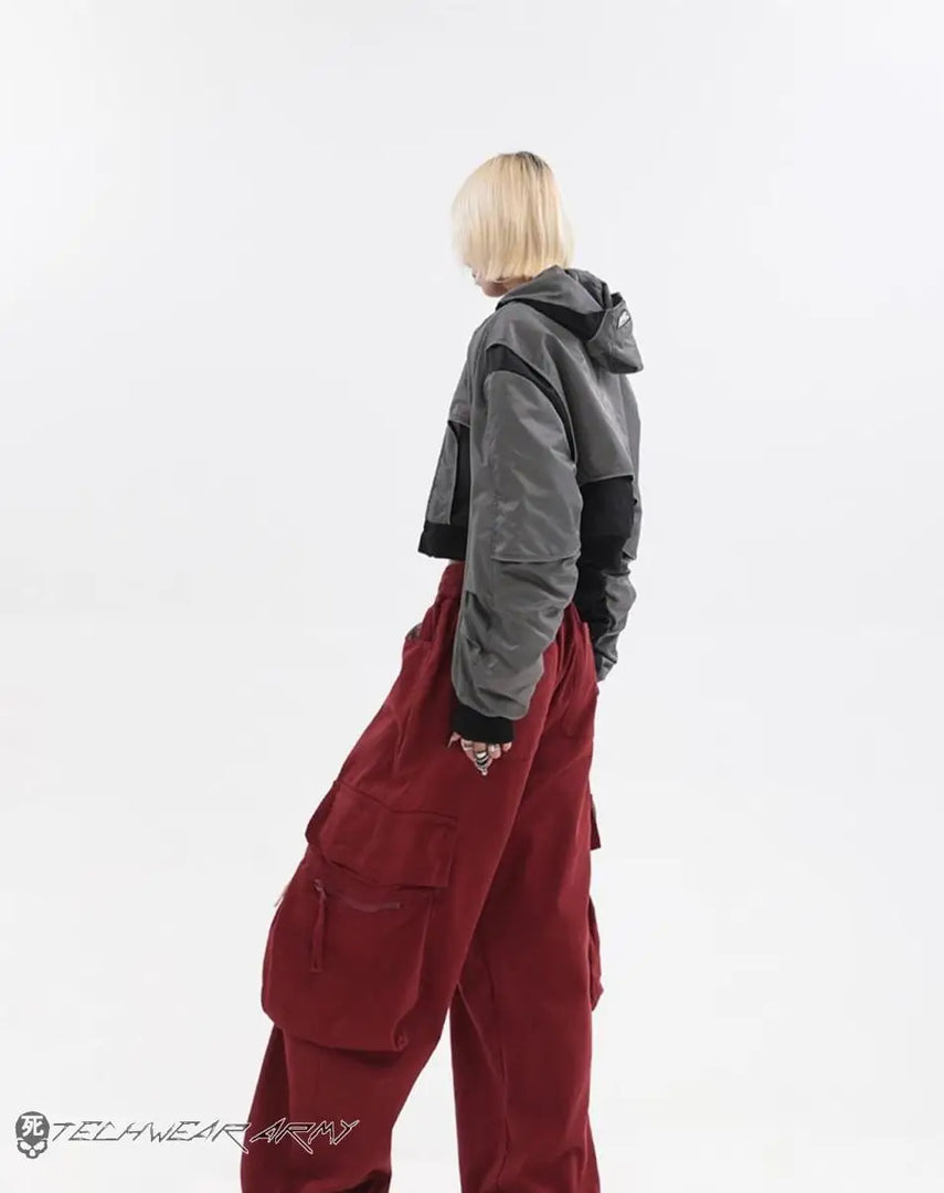 Techwear Cargo Sweatpants - Denim - Jumpsuit - Pants - Women