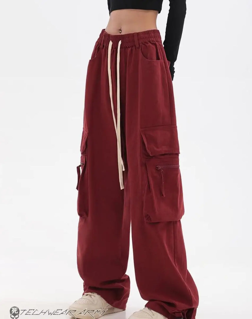 Techwear Cargo Sweatpants - Denim - Jumpsuit - Pants - Women