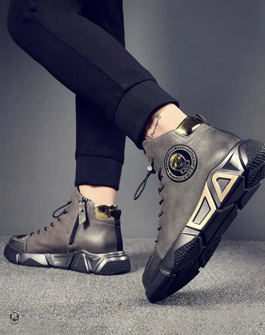 Techwear Streetwear Men’s High - top Sneakers - Boots Men