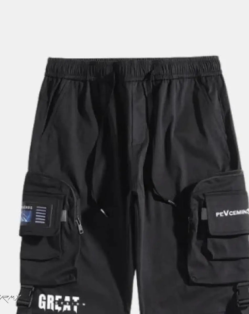 Techwear Cropped Pants - Streetwear - Sweatpants