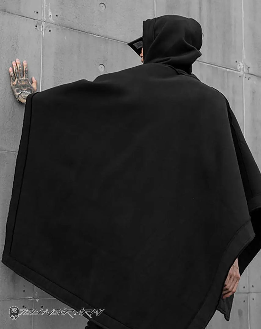 Techwear Cyberpunk Hoodie - BLACK / ONESIZE Hoodies Men