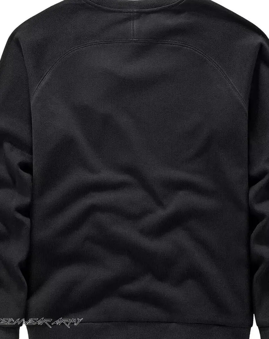 Men’s Black Techwear Streetwear Shirt With Buckles