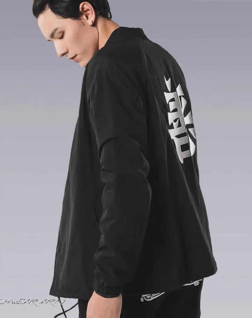 Men’s Japanese Kanji Techwear Streetwear Jacket
