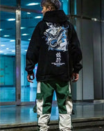 Load image into Gallery viewer, Techwear Kanji Hoodie - Jacket - Men - Streetwear -