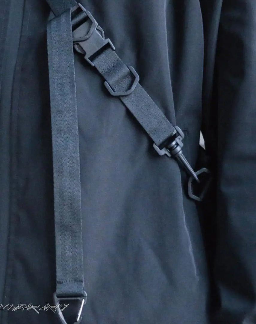 Techwear Tactical Crossbody Bag Black - DEFAULT TITLE