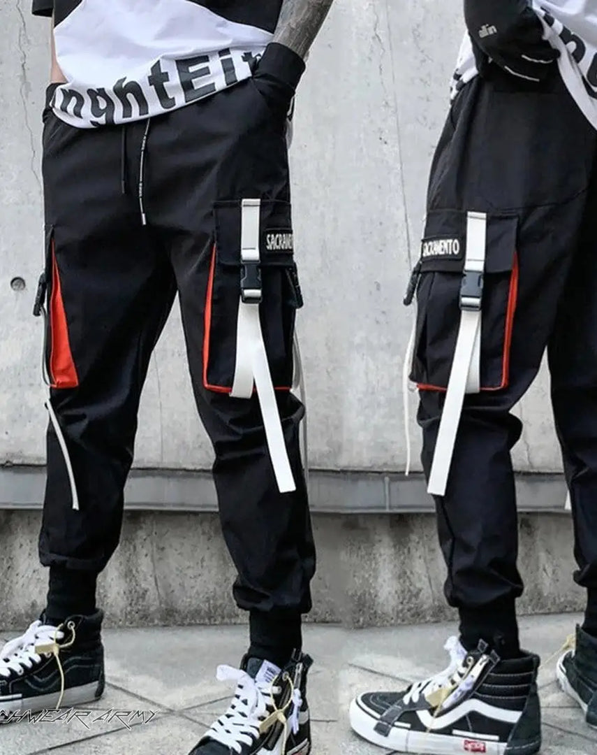 Techwear Pants With Straps - Streetwear - Sweatpants