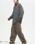 Load image into Gallery viewer, Men’s Sherpa - lined Black Denim Jacket Techwear
