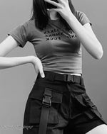 Load image into Gallery viewer, Women’s Techwear Streetwear Cargo Shorts - Clothing Short
