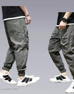 Load image into Gallery viewer, Techwear Streetwear Tactical Cargo Pants - Denim Sweatpants
