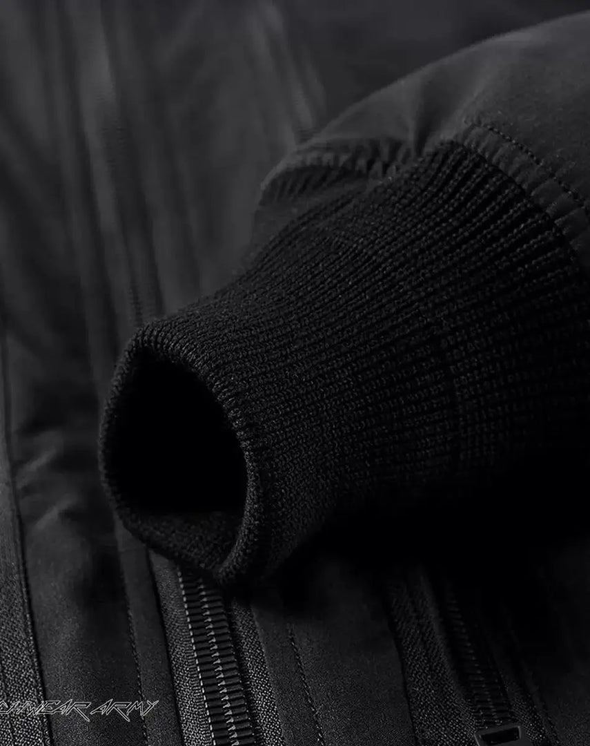 Men’s Techwear Streetwear Black Windbreaker Jacket