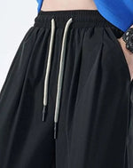 Load image into Gallery viewer, Men’s Black Techwear Streetwear Shorts - Clothing Men
