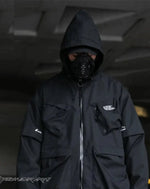 Load image into Gallery viewer, Black Bomber Jacket Techwear - Clothing - Men - Women