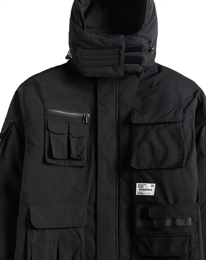 Black Military Jacket - Clothing - Men - Techwear