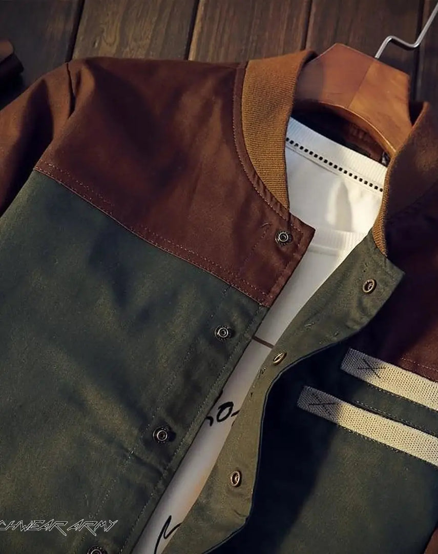 Men’s Color Block Techwear Streetwear Jacket - Clothing