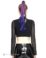 Load image into Gallery viewer, Cyberpunk Goth Crop Top - Clothing - Shirt - Techwear -