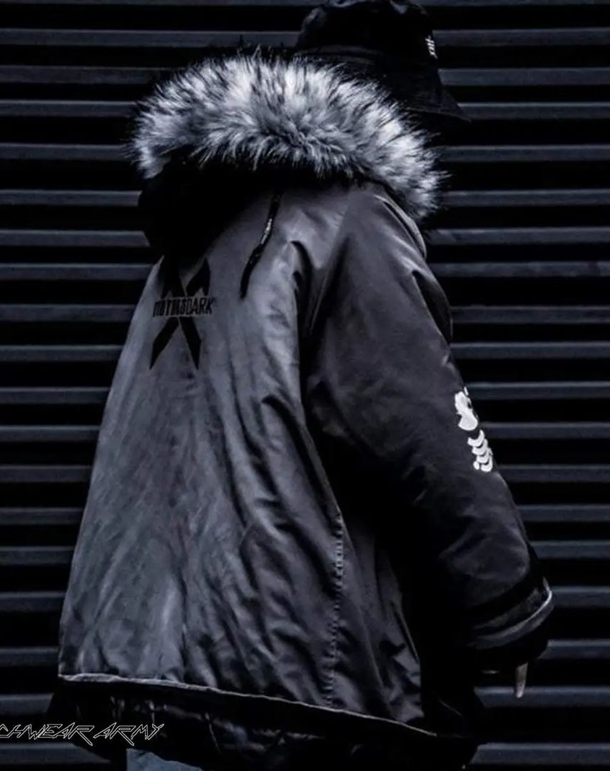 Fur Hood Techwear Jacket - Clothing - Men - Women
